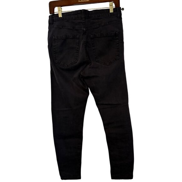 Mango black skinny jeans with high-rise waist size 10 - Picture 2 of 4